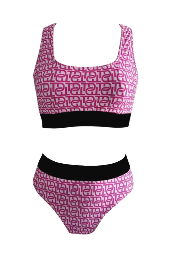 2 Piece Bikini Set | Sports Beachwear Signature Tebo Dambe TD Monogram