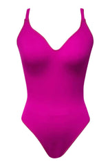 Tebo Dambe Cupcake Fullbody Swimsuit - Pink with Bust Shaping Design and Crisscross Back Straps