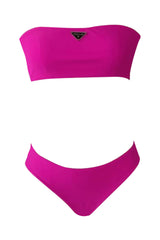 2 Piece Bikini Set | Tebo Dambe Pink Tube Swimwear