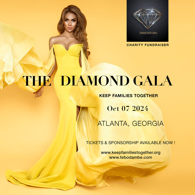 The Diamond Gala is an exquisite charitable dinner event hosted by the non-profit organization Keep Families Together featuring a lavish luxury fashion showcase, art, auctions, and dance performances, attended by A-list celebrities. www.tebodambe.com