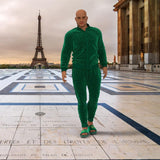 TEBO DAMBE Men's Luxury Sweatpants - Dark Green