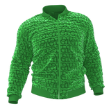 Men's Luxury TD Monogram Embossed Sports Jacket & Sweatpants | Green Velvet