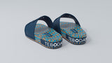 TEBO DAMBE Rubber Designer Slides - Navy Blue